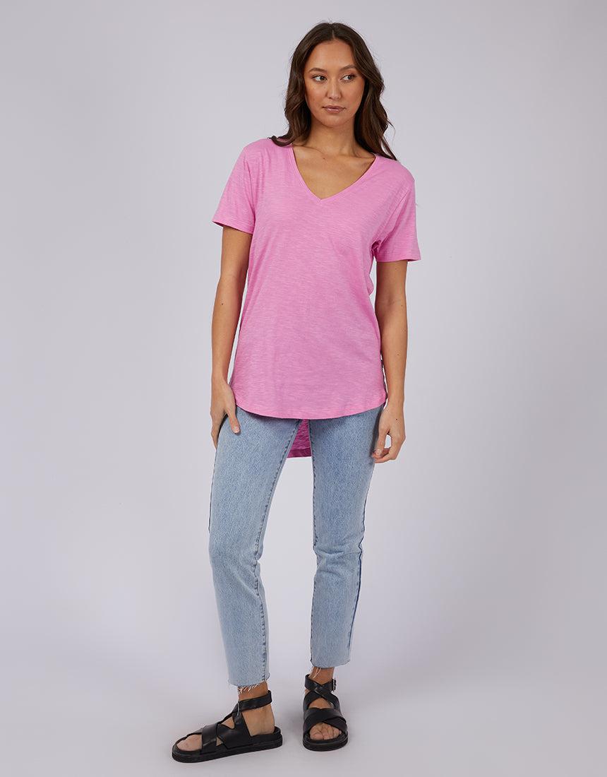 Silent Theory Ladies-Marvellous Tee Bright Pink-Edge Clothing