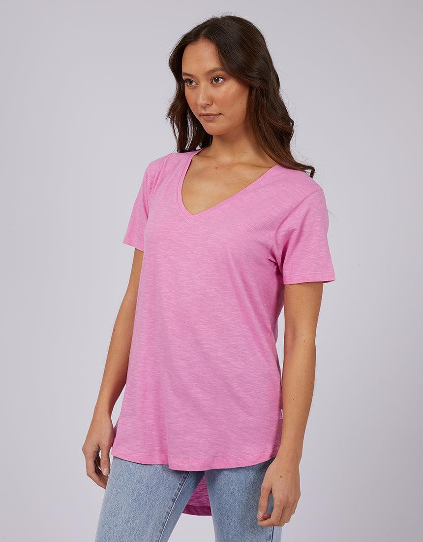 Silent Theory Ladies-Marvellous Tee Bright Pink-Edge Clothing