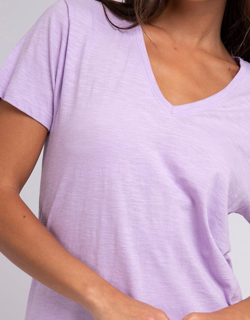 Silent Theory Ladies-Marvellous Tee Purple-Edge Clothing