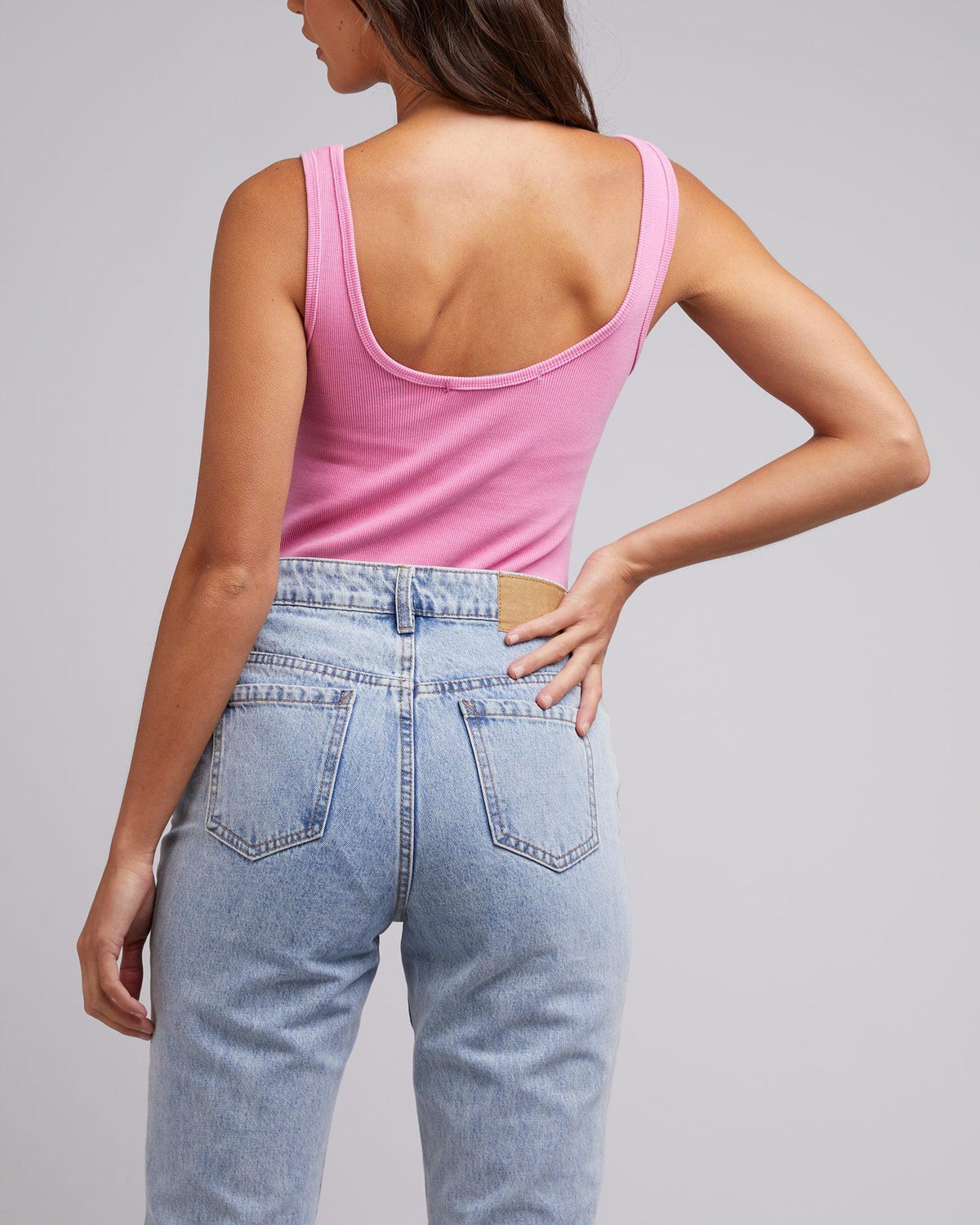 Silent Theory Ladies-Melting Merch Bodysuit Bright Pink-Edge Clothing