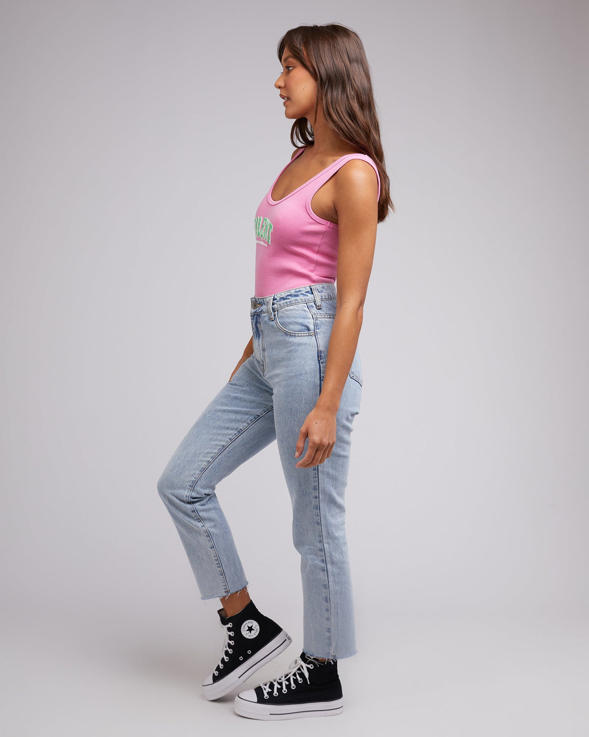Silent Theory Ladies-Melting Merch Bodysuit Bright Pink-Edge Clothing