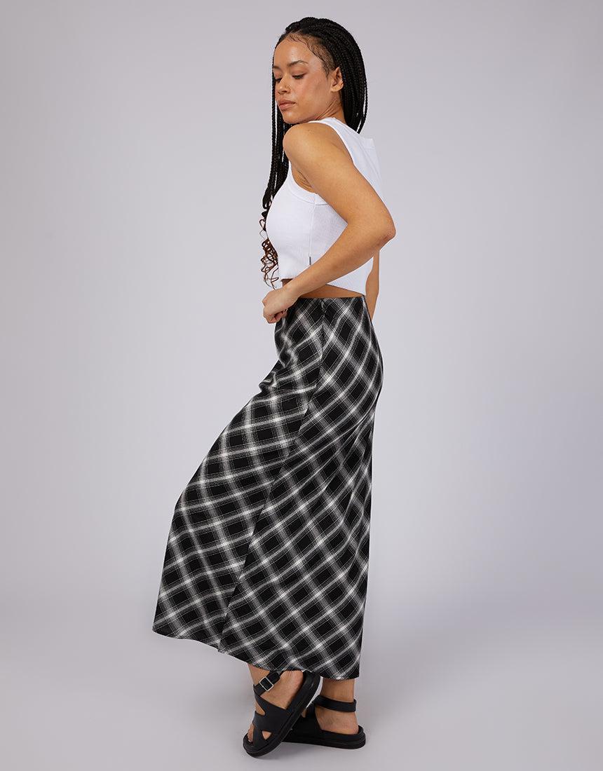 Silent Theory Ladies-Miami Check Skirt Check-Edge Clothing
