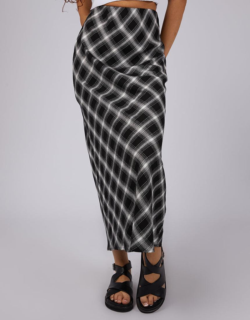 Silent Theory Ladies-Miami Check Skirt Check-Edge Clothing