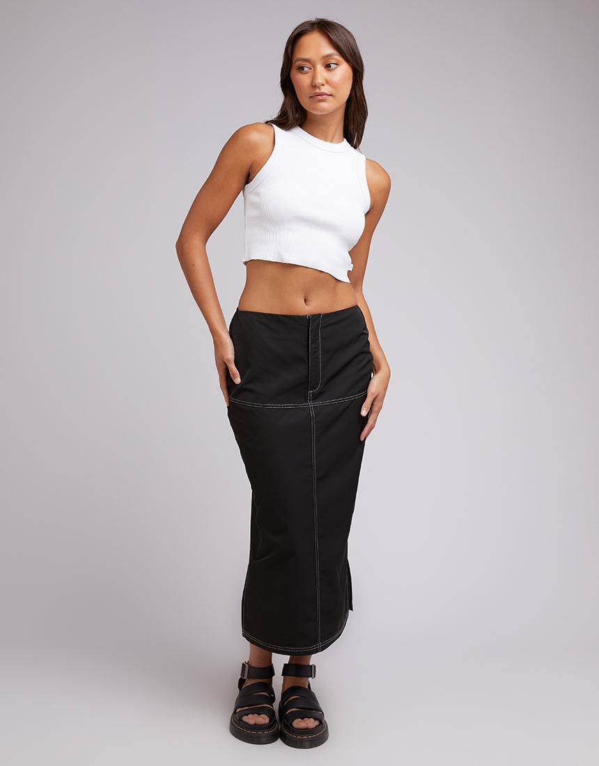 Silent Theory Ladies-Naomi Skirt Black-Edge Clothing