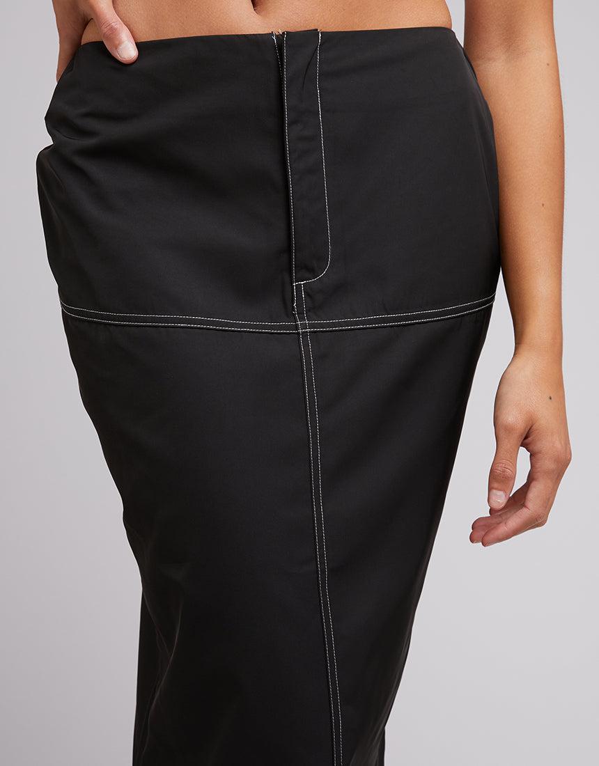 Silent Theory Ladies-Naomi Skirt Black-Edge Clothing