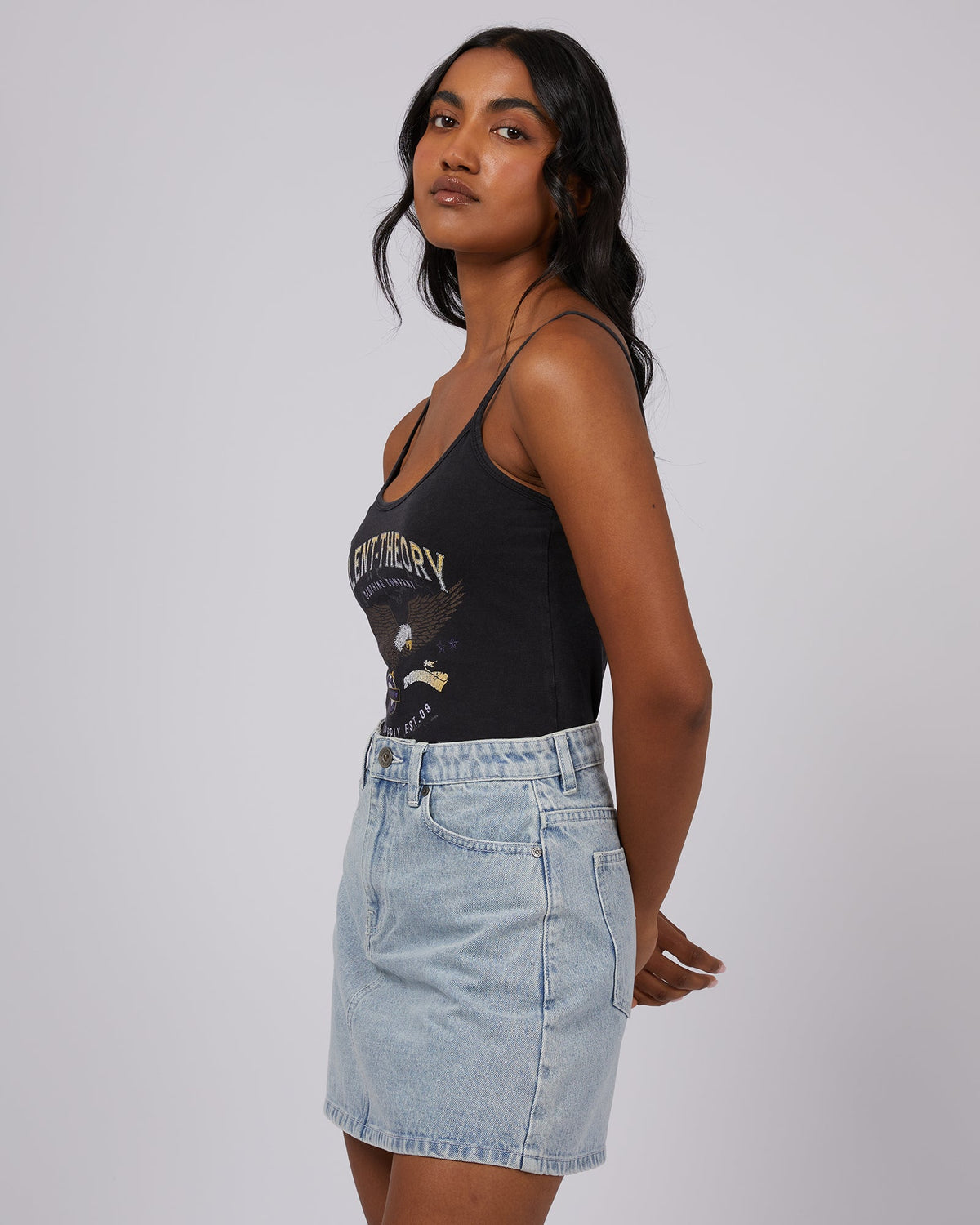 Silent Theory Ladies-New Flight Bodysuit Washed Black-Edge Clothing