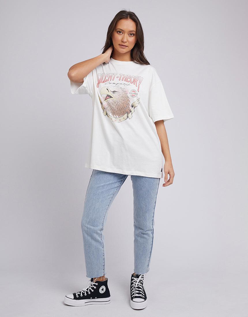Silent Theory Ladies-New Light Tee Vintage White-Edge Clothing