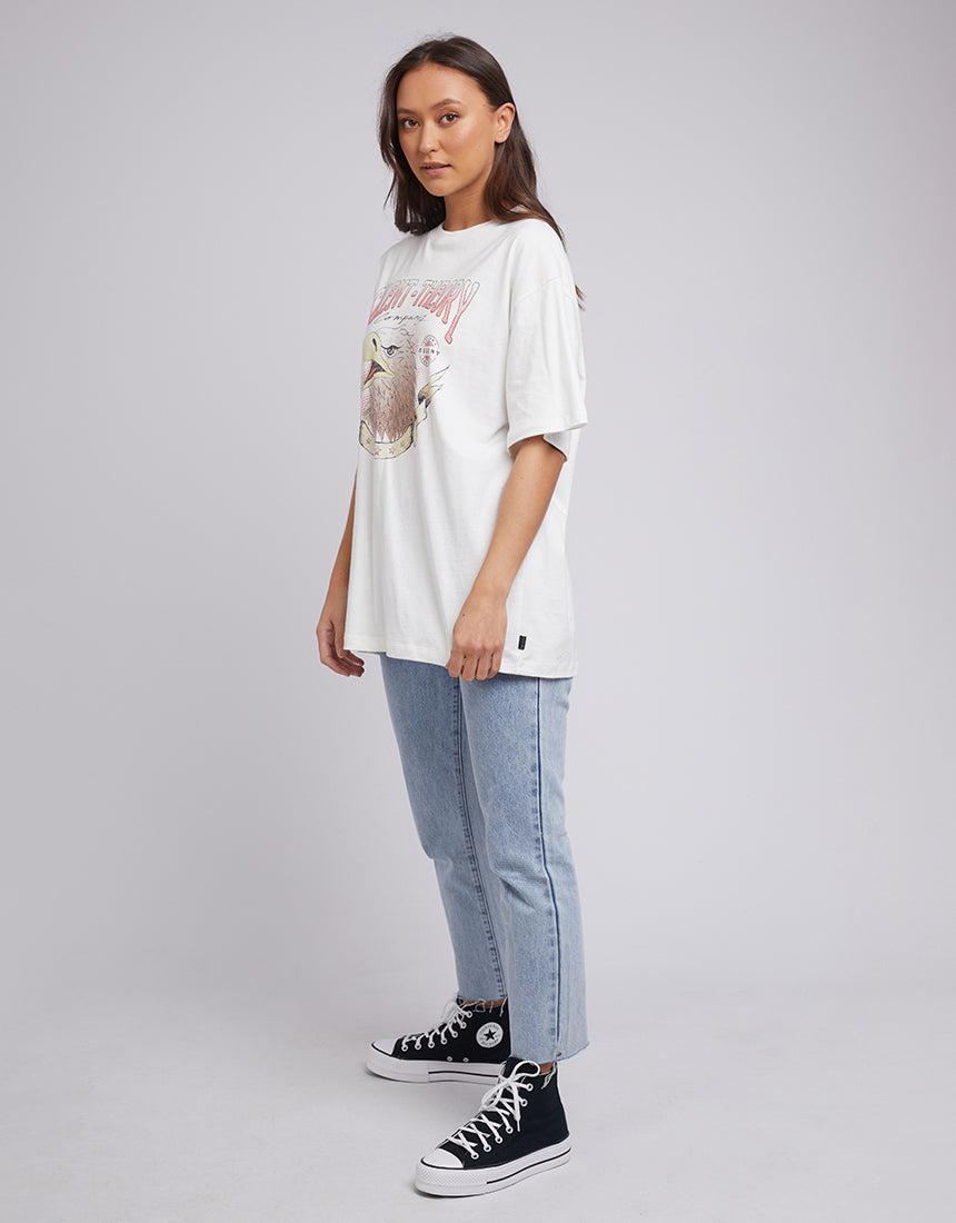 Silent Theory Ladies-New Light Tee Vintage White-Edge Clothing