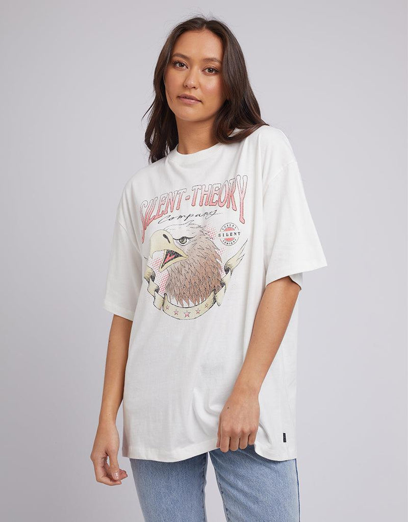 Silent Theory Ladies-New Light Tee Vintage White-Edge Clothing