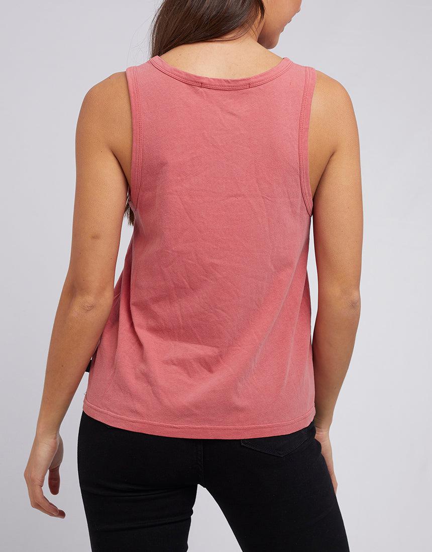 Silent Theory Ladies-Off Beat Tank 3Pk Musk/ruby/white-Edge Clothing