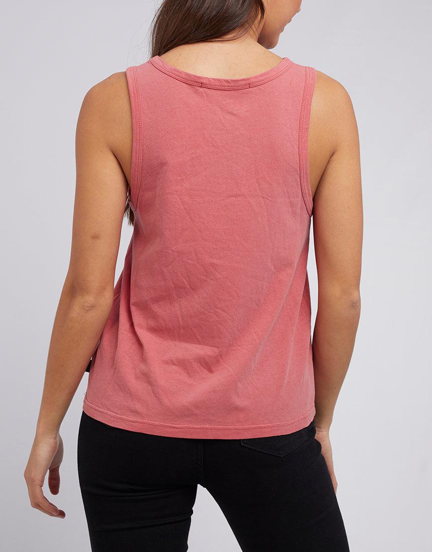Silent Theory Ladies-Off Beat Tank Ruby-Edge Clothing