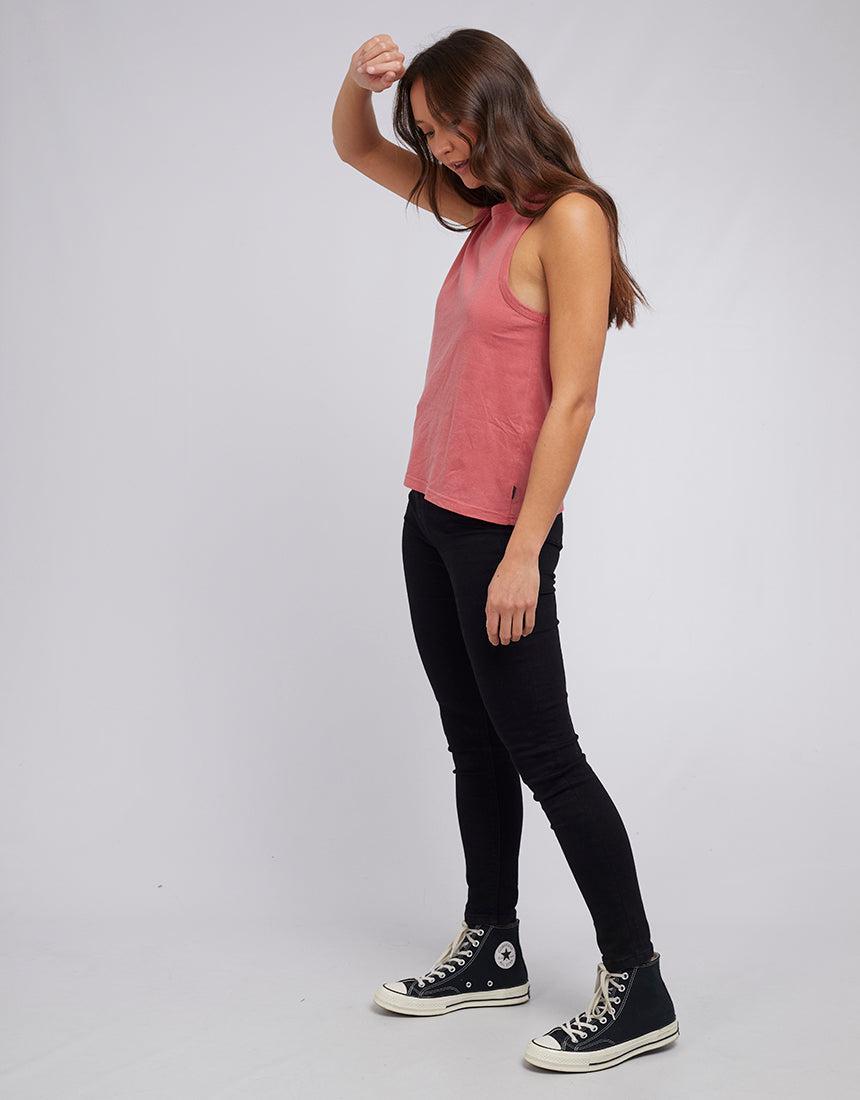 Silent Theory Ladies-Off Beat Tank Ruby-Edge Clothing