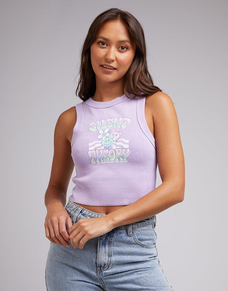 Silent Theory Ladies-Patch Tank Lilac-Edge Clothing