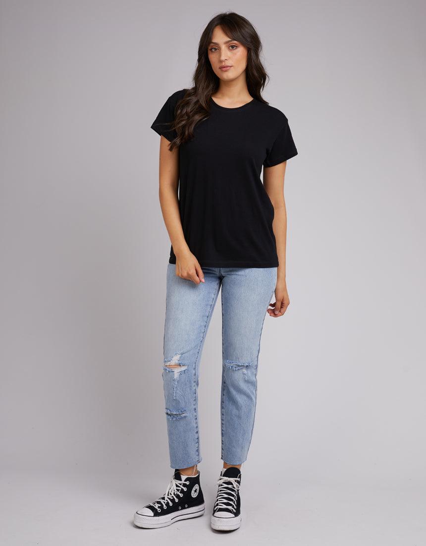 Silent Theory Ladies-Polly Tee 3Pk Blk/dusty Pnk/grm-Edge Clothing