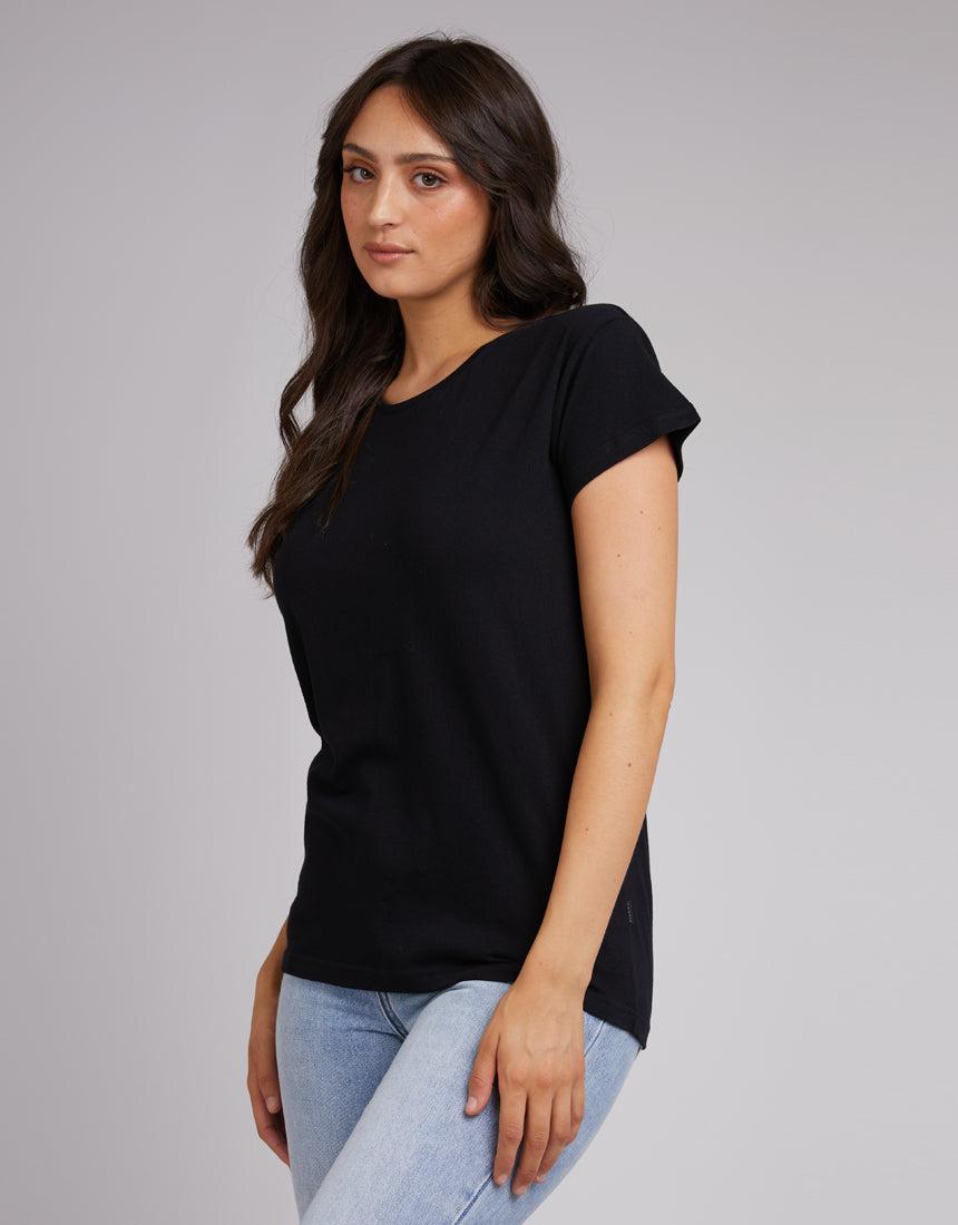Silent Theory Ladies-Polly Tee 3Pk Blk/dusty Pnk/grm-Edge Clothing