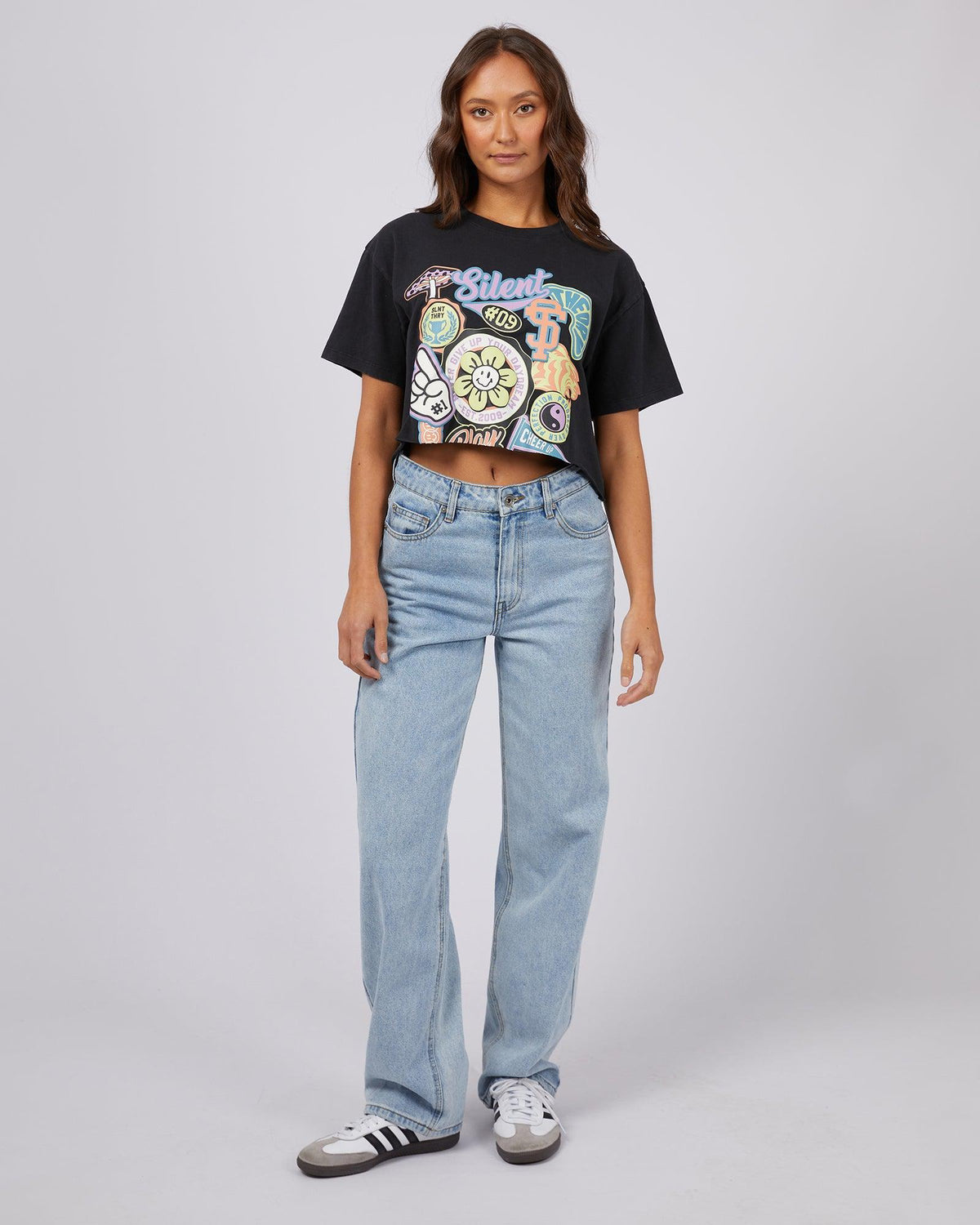 Silent Theory Ladies-Pre Season Tee Washed Black-Edge Clothing