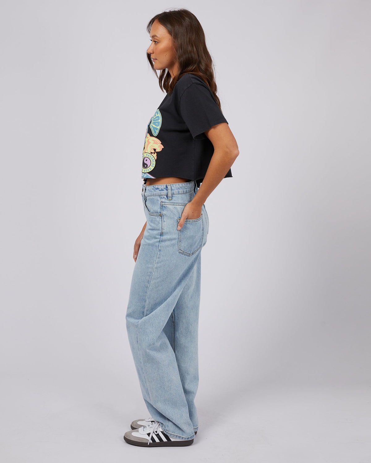 Silent Theory Ladies-Pre Season Tee Washed Black-Edge Clothing