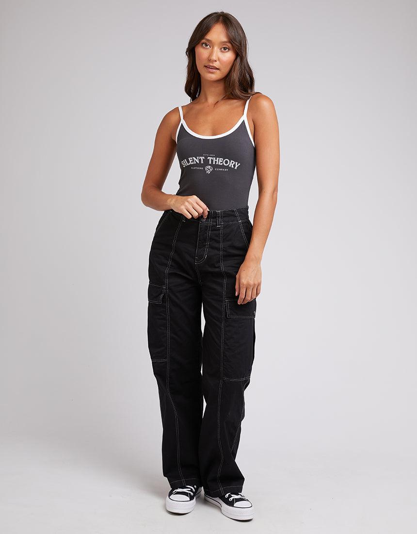 Silent Theory Ladies-Rosey Bodysuit Black-Edge Clothing