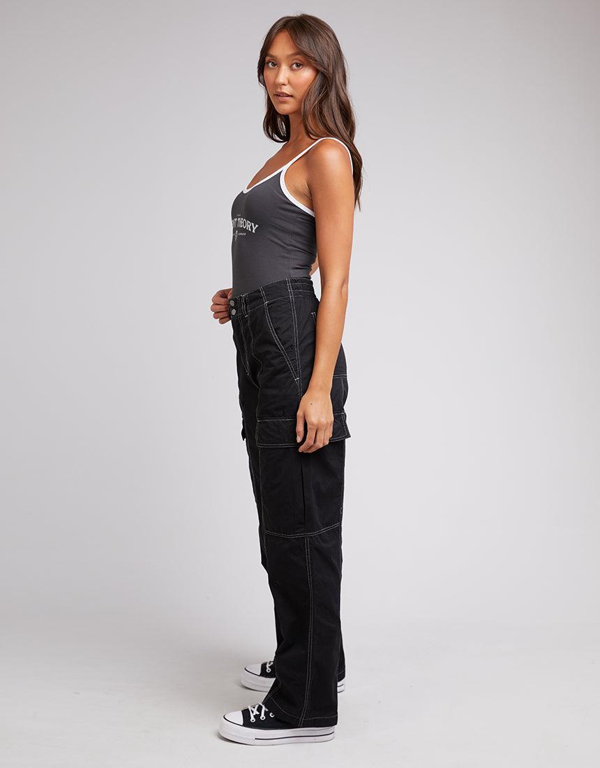 Silent Theory Ladies-Rosey Bodysuit Black-Edge Clothing