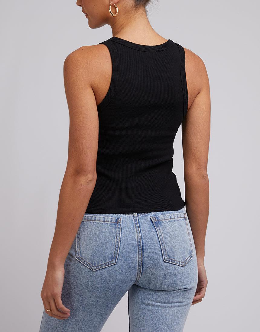 Silent Theory Ladies-Ruby Tank Black-Edge Clothing