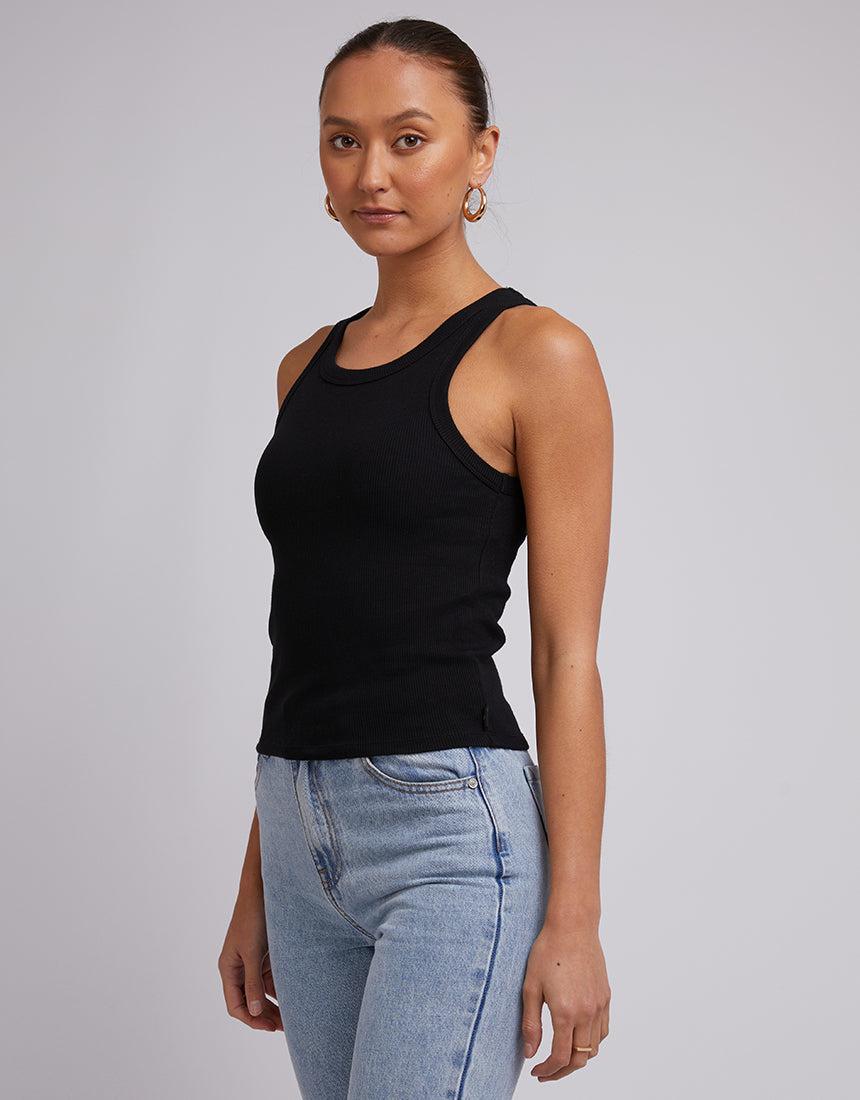 Silent Theory Ladies-Ruby Tank Black-Edge Clothing