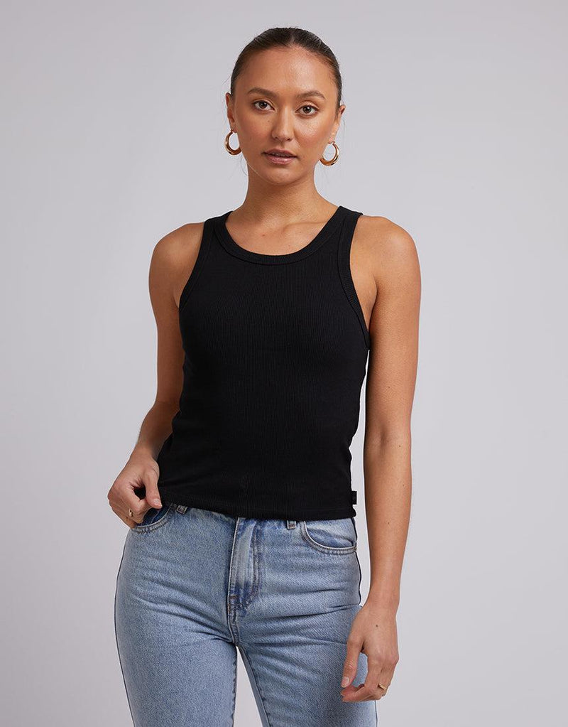 Silent Theory Ladies-Ruby Tank Black-Edge Clothing