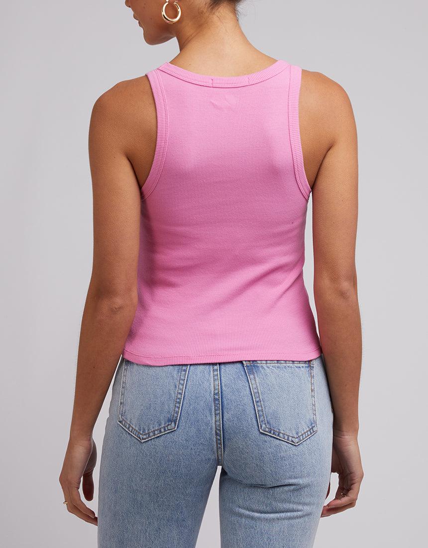 Silent Theory Ladies-Ruby Tank Bright Pink-Edge Clothing