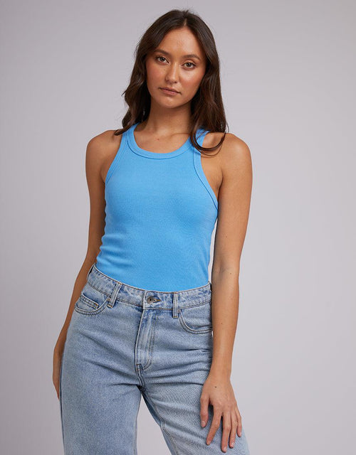 Silent Theory Ladies-Ruby Tank Dark Blue-Edge Clothing