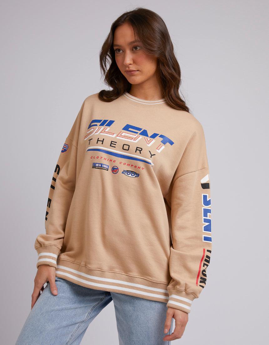 Silent Theory Ladies-Ryder Crew Oatmeal-Edge Clothing