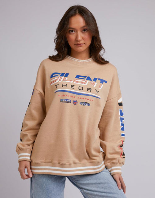 Silent Theory Ladies-Ryder Crew Oatmeal-Edge Clothing
