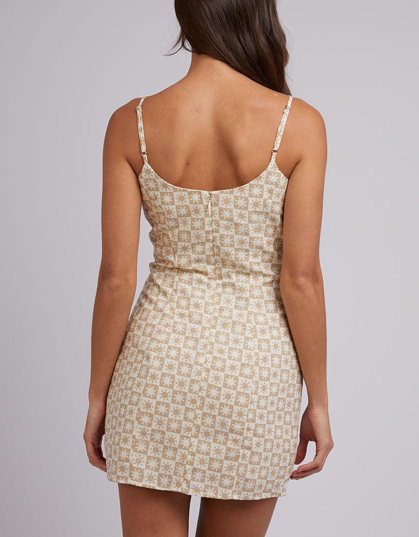 Silent Theory Ladies-Sol Mini Dress Oatmeal-Edge Clothing