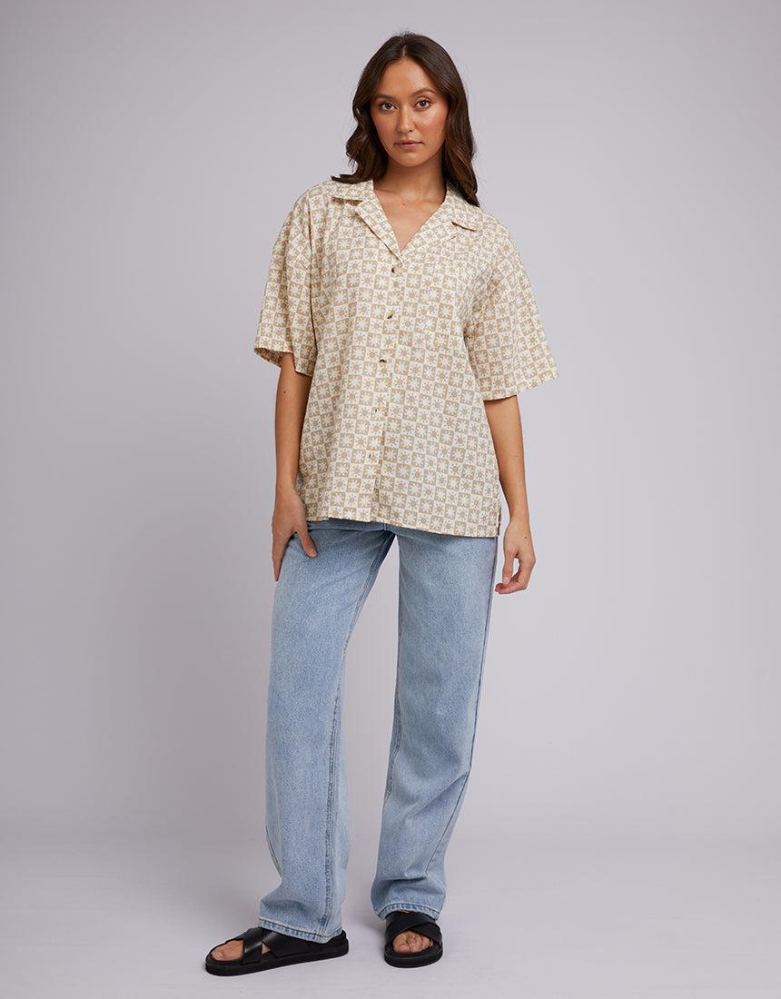 Silent Theory Ladies-Sol Shirt Oatmeal-Edge Clothing