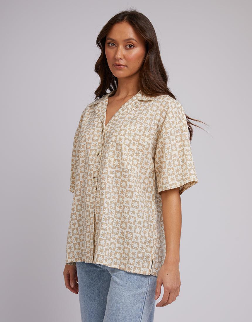 Silent Theory Ladies-Sol Shirt Oatmeal-Edge Clothing