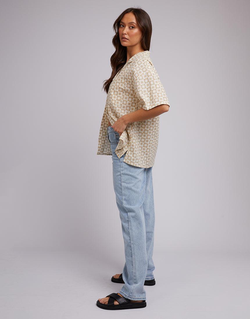 Silent Theory Ladies-Sol Shirt Oatmeal-Edge Clothing