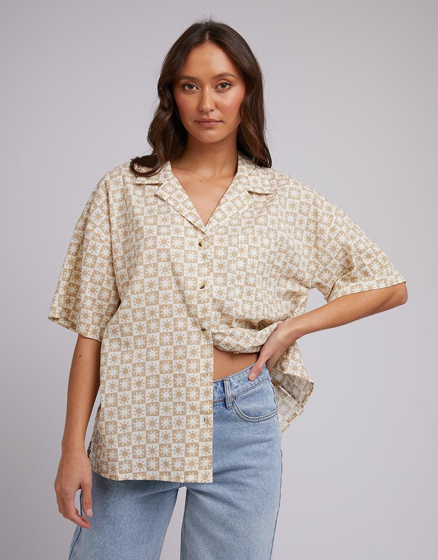 Silent Theory Ladies-Sol Shirt Oatmeal-Edge Clothing