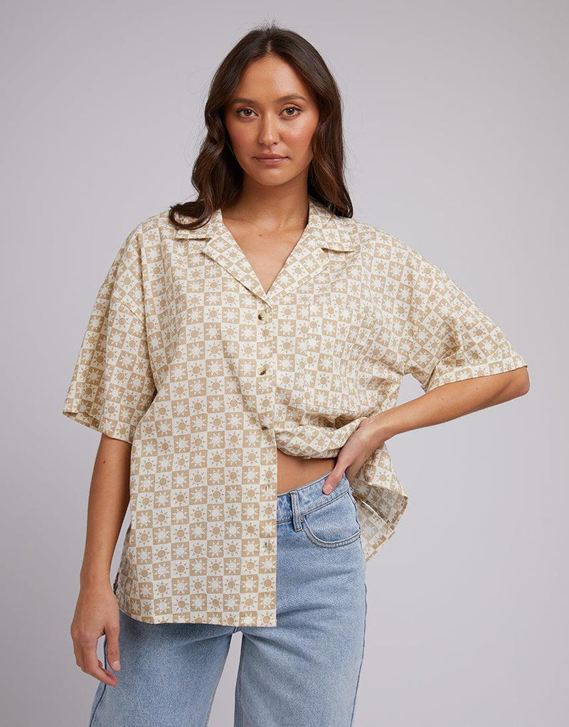 Silent Theory Ladies-Sol Shirt Oatmeal-Edge Clothing