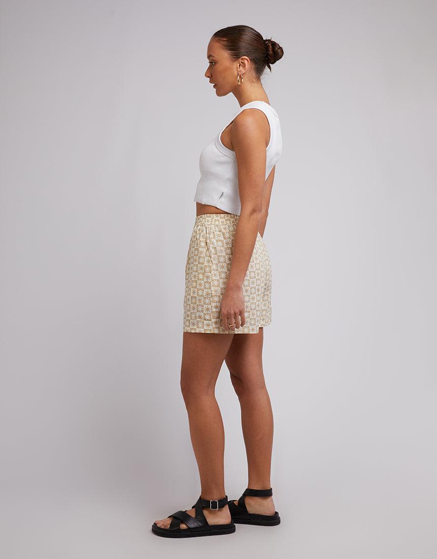 Silent Theory Ladies-Sol Short Oatmeal-Edge Clothing