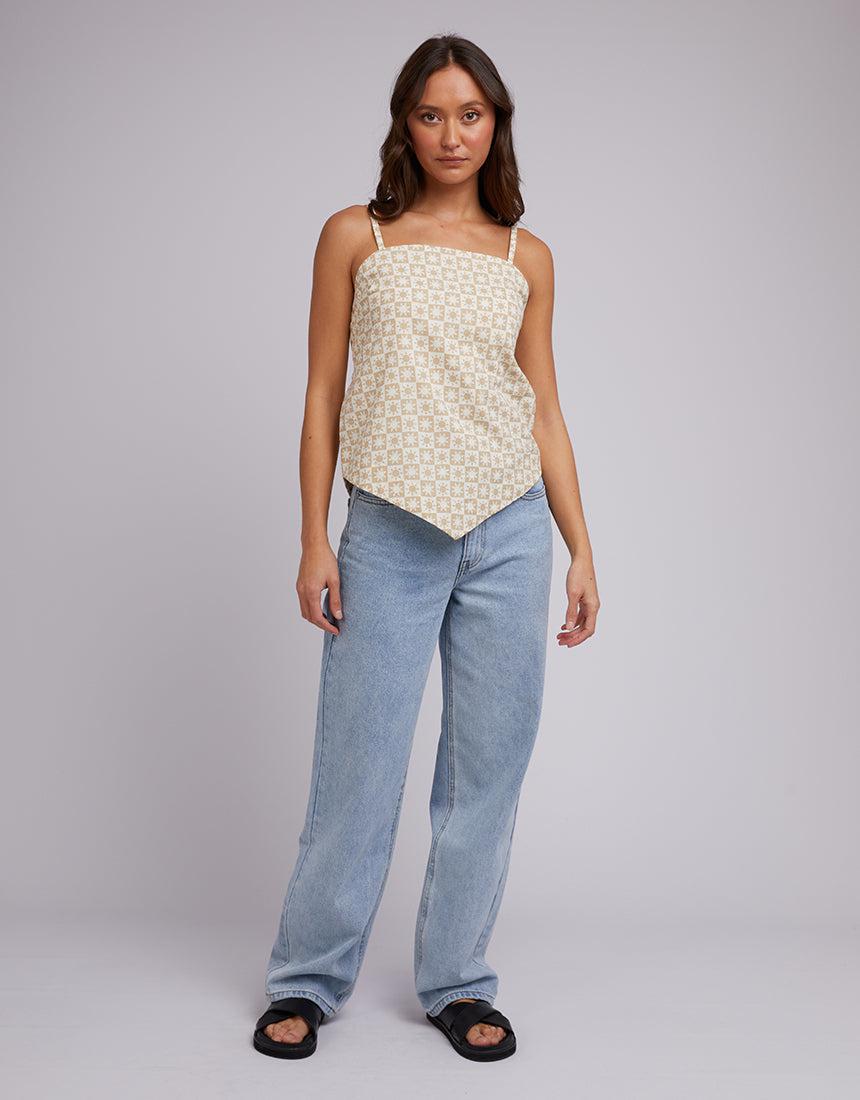 Silent Theory Ladies-Sol Top Oatmeal-Edge Clothing