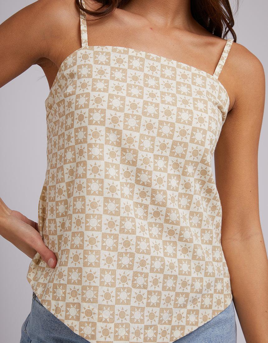 Silent Theory Ladies-Sol Top Oatmeal-Edge Clothing