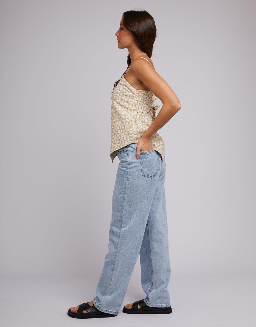 Silent Theory Ladies-Sol Top Oatmeal-Edge Clothing