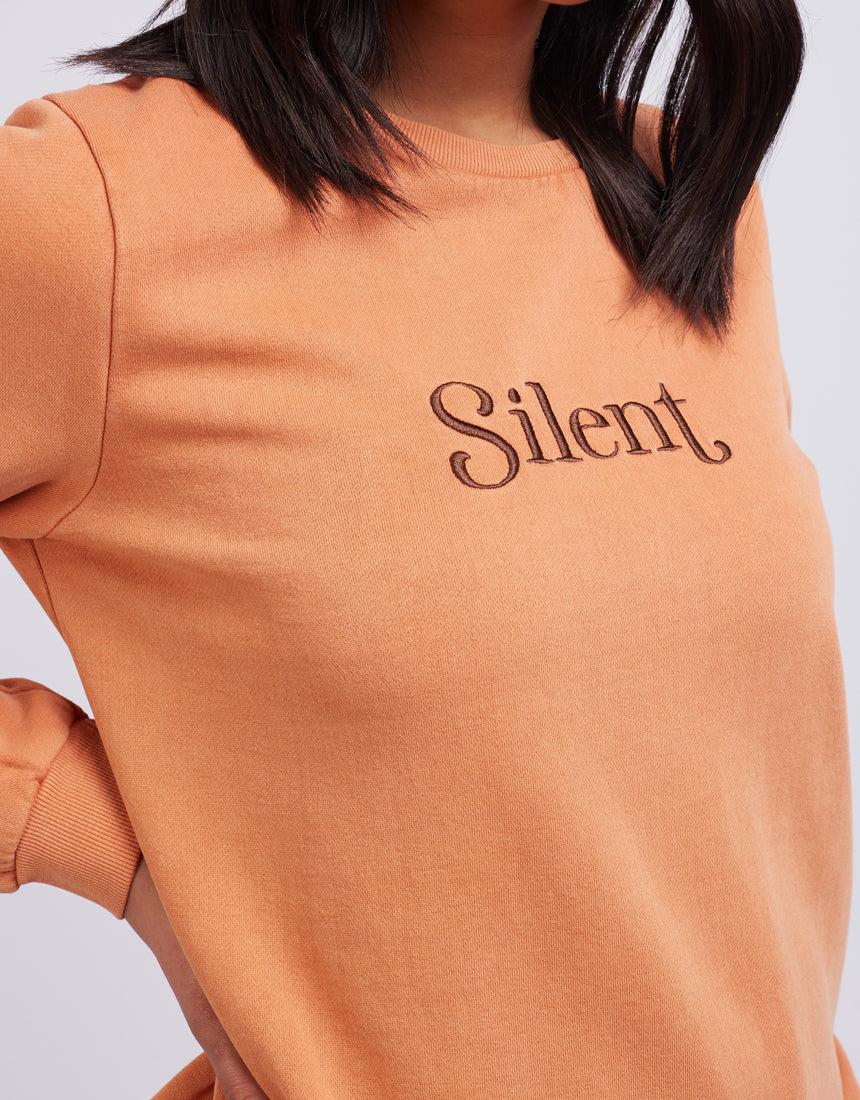 Silent Theory Ladies-Staple Crew Orange-Edge Clothing