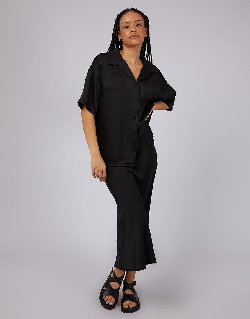 Silent Theory Ladies-Watson Shirt Black-Edge Clothing