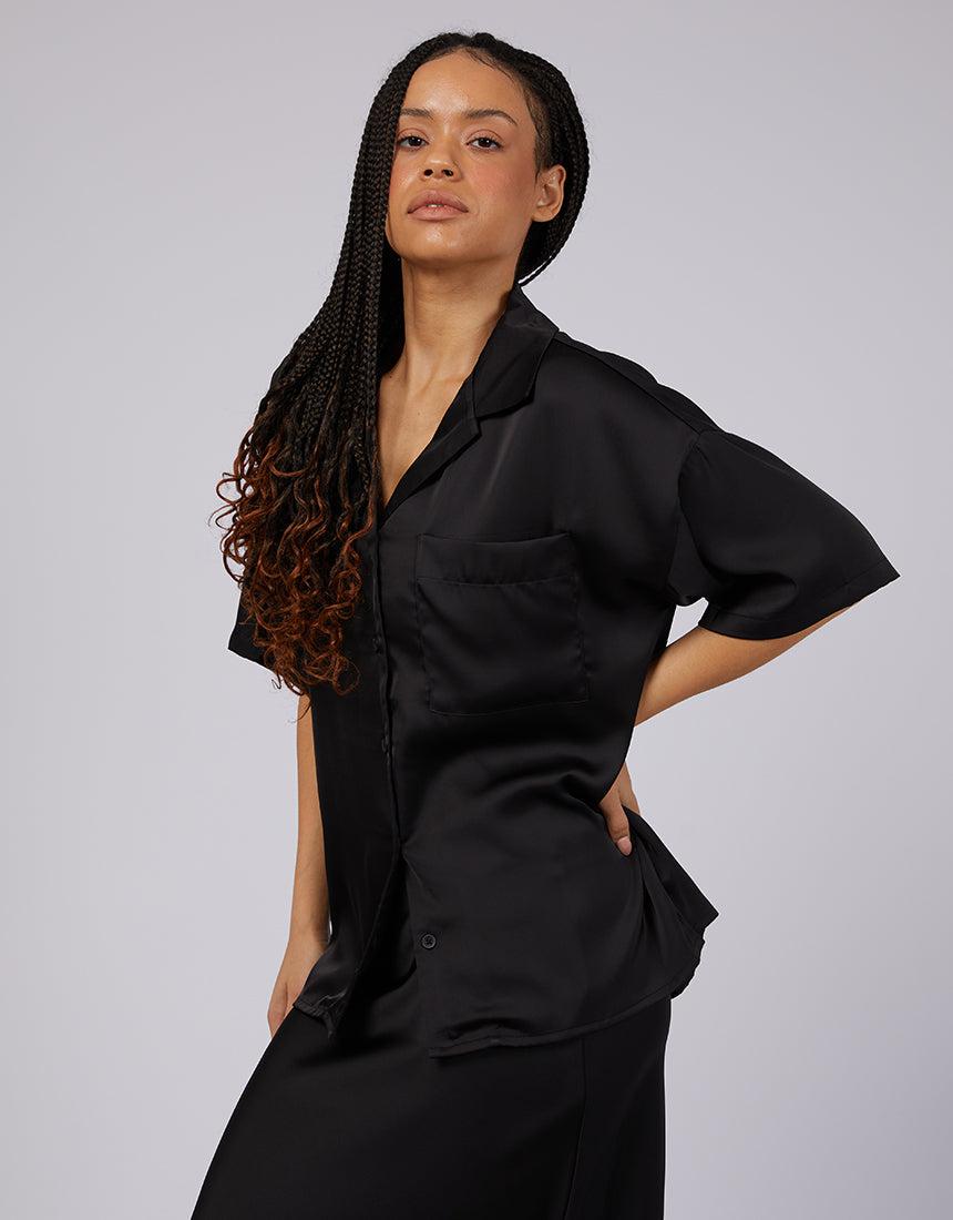 Silent Theory Ladies-Watson Shirt Black-Edge Clothing