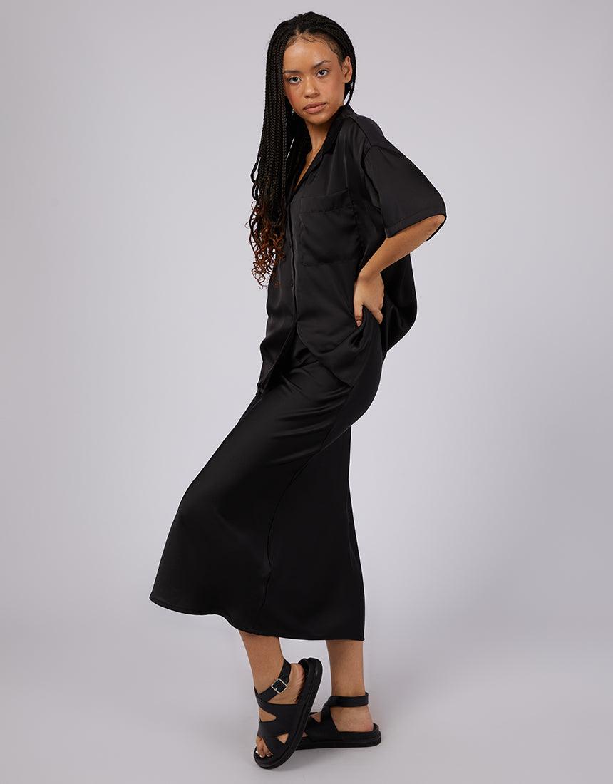 Silent Theory Ladies-Watson Shirt Black-Edge Clothing