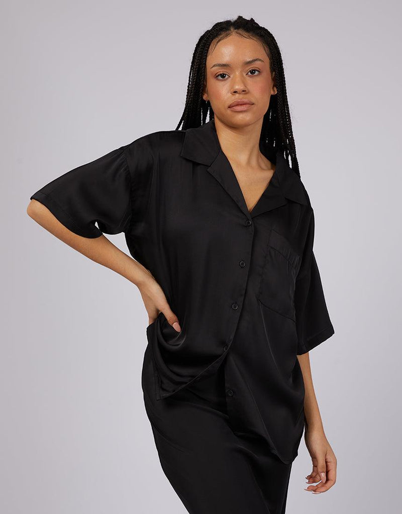 Silent Theory Ladies-Watson Shirt Black-Edge Clothing