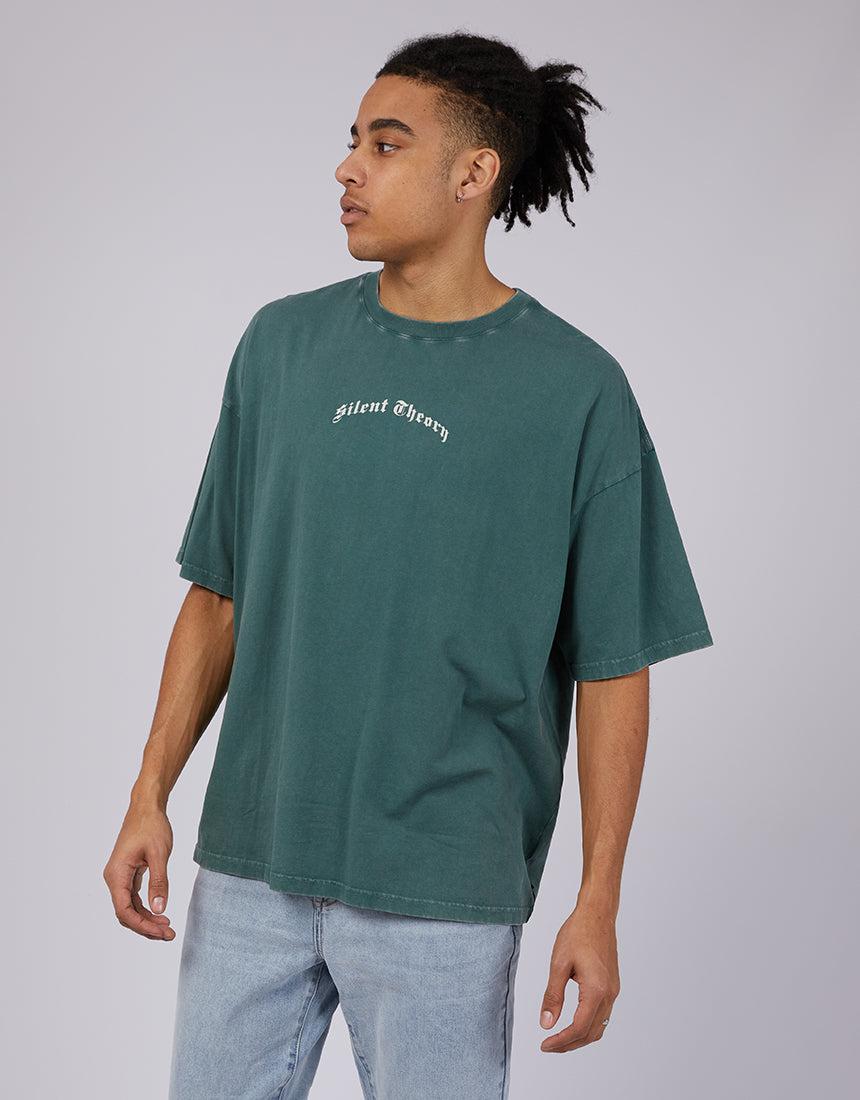 Silent Theory-Machine Tee Forest Green-Edge Clothing