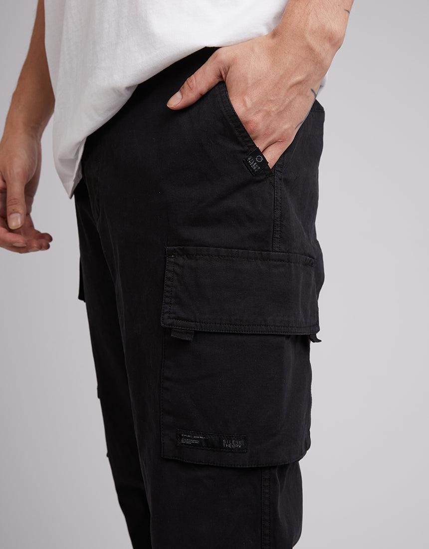 Silent Theory-Military Cargo Pant Black-Edge Clothing