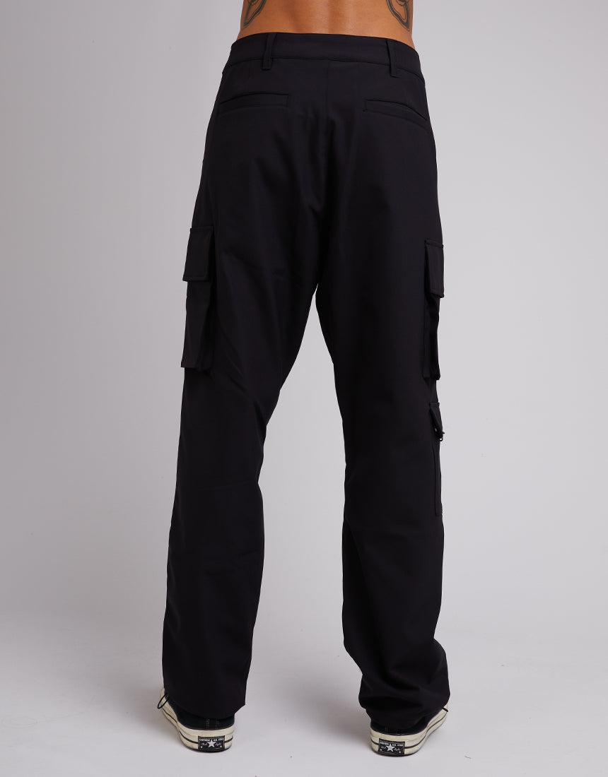 Silent Theory-Nylon Military Cargo Pant Black-Edge Clothing