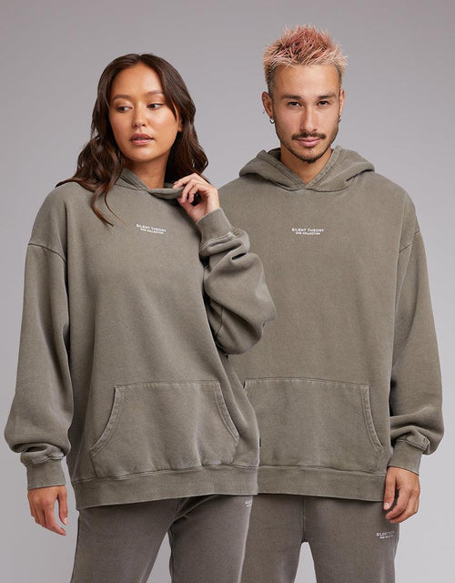 Silent Theory One-Society Hoody Khaki-Edge Clothing
