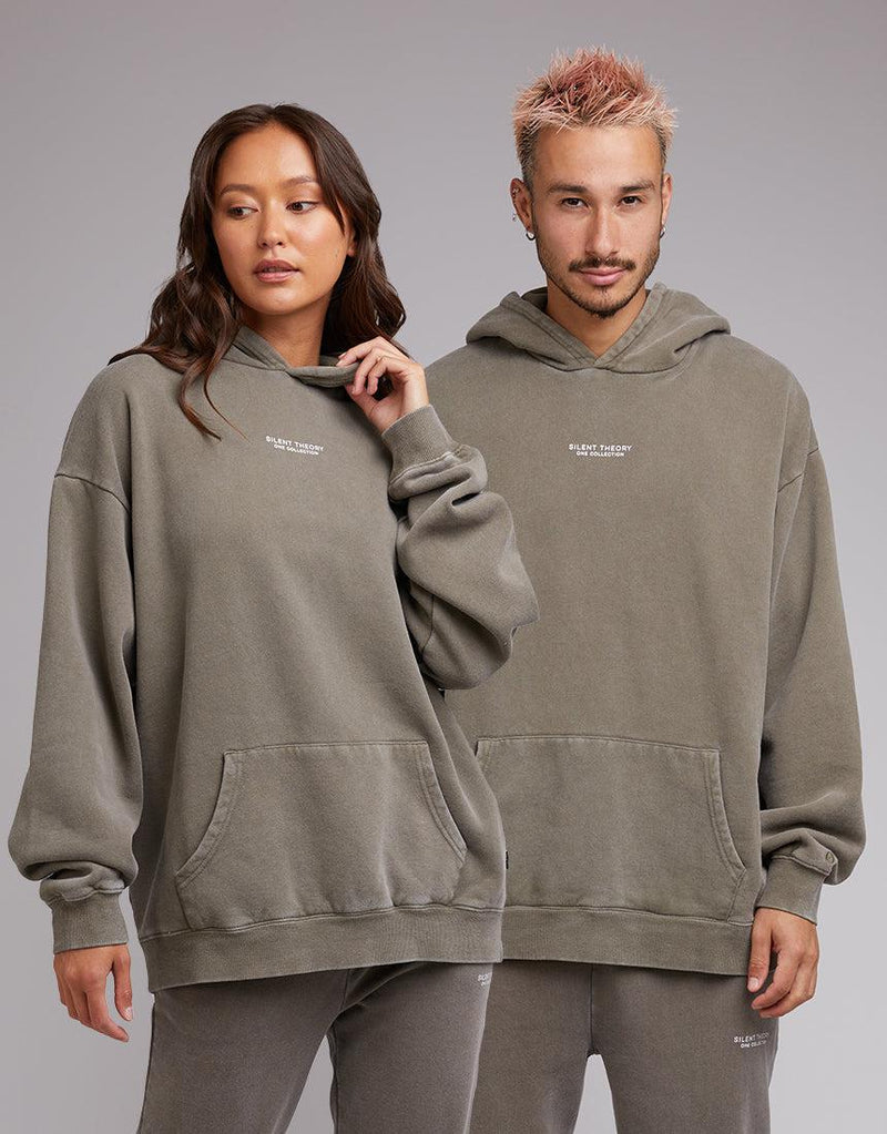 Silent Theory One-Society Hoody Khaki-Edge Clothing